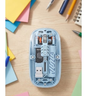 Ofis ve Günlük Kullanım İçin Mavi Bluetooth Kablosuz Mouse