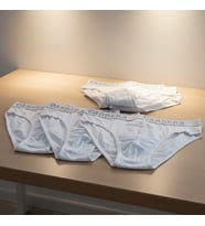 Erkek 6'lı Paket Beyaz Renk Slip BB2798