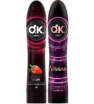 Okey Kayganlaştırıcı Jel 100ML Karma (Çilekli/Nirvana) (2 Li Set)
