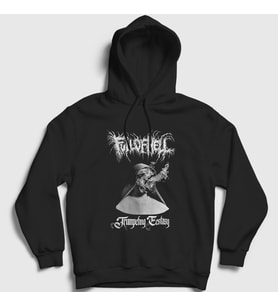 Presmono Unisex Siyah Trumpeting Ecstasy Full Of Hell Kapüşonlu Sweatshirt 425342tt