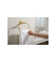 Kristalli Oval Banyo Havluluk Pirinç Malzeme