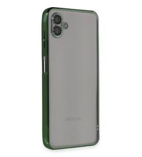 Galaxy A04 Kılıf Lensli Silikon - Yeşil