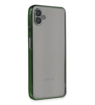 Galaxy A04 Kılıf Lensli Silikon - Yeşil