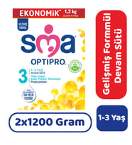 SMA Optipro 3 Devam Sütü 1200 gr 2 Adet