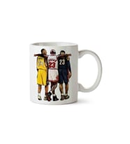 Michael Jordan Kobe Bryant Lebron James Porselen Kupa Bardak