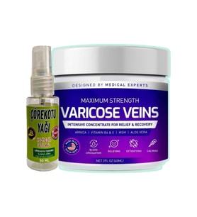Pharmapulse Varicose Veins Purple Bakım Kremi 100 ml + Çörek Otu Yağı 30 ml