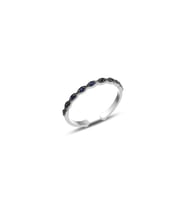 Gümüş ayarlamalı safir taşlı ince yüzük SGTL10110SAFİR (Rose)