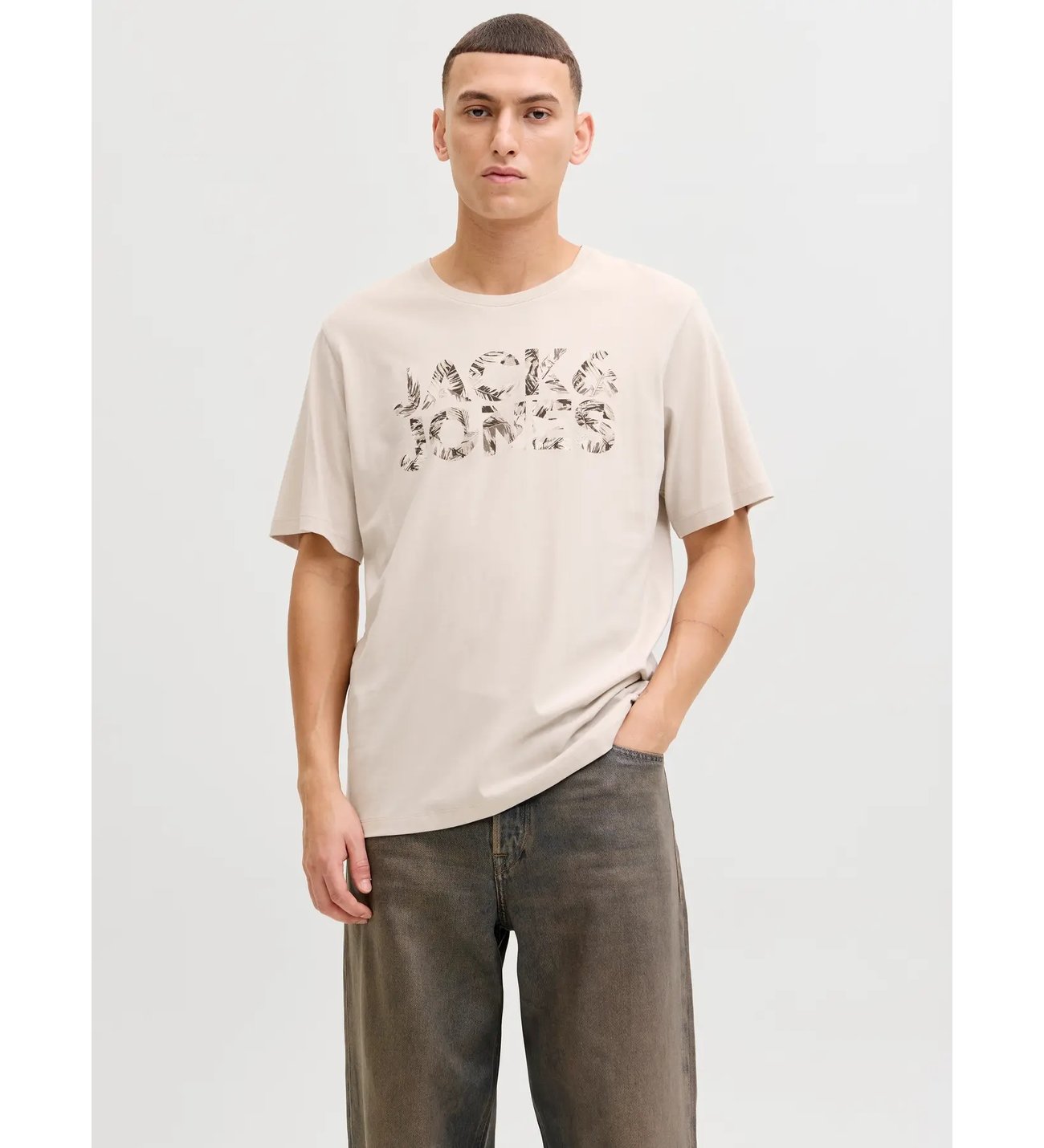 JACK JONES Yazı Baskılı Erkek Tişört 12288536