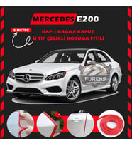 Mercedes E200 Oto Araç Kapı Koruma Fitili 5metre Parlak Kırmızı Renk