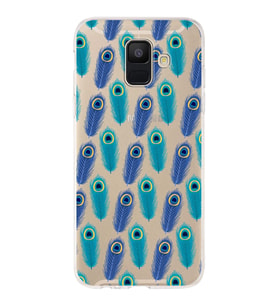 PrintiFy Samsung Galaxy A6 Plus 2018 ile Uyumlu 1mm Slim Fit Nazar Boncuğu 4 Baskılı Şeffaf  Kılıf