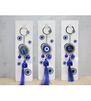 Metal Nazar Boncuğu Anahtarlık Alk3496