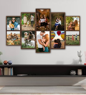 Kişiye Özel 10 Fotoğraflı 5 Parçalı Tablo
