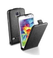 Cellular Line Galaxy S5 ile Uyumlu Flap Essential Deri Kılıf Siyah FLAPESSENGALS5BK
