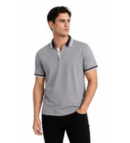 Erkek Polo Yaka Kısa Kollu Tişört Regular Kalıp T6096 BGL-ST05549