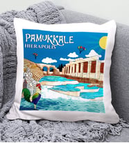 Pamukkale Tasarımlı Yastık