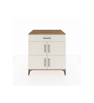 Kronos Şifonyer 3 Raflı Tek Çekmeceli 4 Kapaklı 88x59x96 Çam-Aytaşı