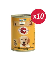 Pedigree Junior Tavuklu Yavru Konserve Köpek Maması 400 Gr*10 ADET