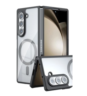 Samsung Galaxy Z Fold 5 Kılıf Blur Fold Magsafe Kapak - Siyah