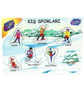 Nessiworld Ahşap Tutmalı Sporlar Yapboz