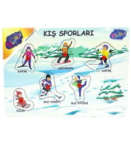 Nessiworld Ahşap Tutmalı Sporlar Yapboz