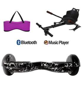 Citymate Elektrikli Kaykay Hoverboard Akıllı Denge 6.5 Inch + HoverKart + Çanta EXTREM PAKET D02