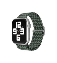 Uray store Apple Watch 38mm Star Kordon - Zigzag Yeşil-Siyah