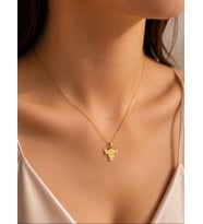 Kişiye Özel 925 Ayar Gümüş Tasarım Boğa Figürlü Kolye (Gold)