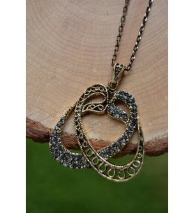 STONEAGE JEWELLERY Çift Vav Kadın Kolye