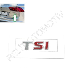 Tiguan Bagaj Kapak TSI Krom Yazı 5TA853675G