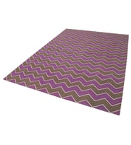 Geometrik Halı Modern Kahverengi Mor El Dokuma Salon Kilimi Bohem Tasarım Düz Dokuma Şık Detay