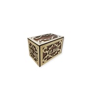 Ahşap Tip Box Bahşiş Kutusu Anahtarlı Tip Box Kutusu Ahşap Kumbara 20x13x13 Cm