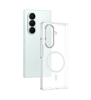 Samsung Galaxy Z Fold 6 Kılıf Kablosuz Şarj ve Magsafe Destekli SlimSafe Premium Sert PC Silikon Kapak (Renksiz)