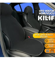 Renault Clio 5 Uyumlu Koltuk Kılıfı Minder Siyah 2+1 Ön Arka Set