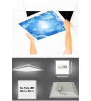 Asma Tavan Led-60cmx60cm-sıva Altı-54w-6500k-led Panel-led Armatür- 60x60 Taş Yünü Asma Tavan Ledi