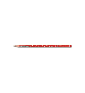 Faber Castell Faber Yıldız Desenli Kırmızı Renkli Kurşun Kalem - 12 Li Kutu