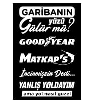 Oto Arka Cam Sticker Model 30 Beyaz 20*35 Cm