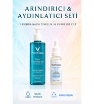 PureViana Arındırıcı & Aydınlatıcı Cilt Bakım Seti – 2’li – Yüz Temizleme Jeli ve Serum