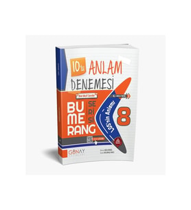 Günay Yayınları 2025-2026 Müfredat 8.SINIF BUMERANG 10'LU ANLAM DENEMESI (Çok Renkli)