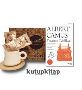 Kutupkitap Bambu Fincan Türk Kahvesi Kişiye Özel Not Yaratma Tehlikesi Albert Camus Kitap Hediye Seti