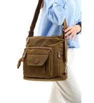 Ultra Hafif Hem Sırt Hem Omuz Kadın Çantası Taba(Model: 571-5B)