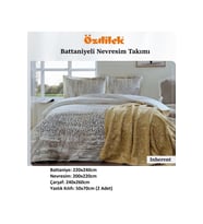 Özdilek Trendy Battaniyeli Çift Kişilik Nevresim Takımı-Inheret Krem