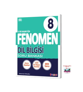 Fenomen Yayıncılık 2025-2026 8. Sınıf Dil Bilgisi Soru Bankası Yeni Nesil Güncel Müfredat Videolu (Çok Renkli)
