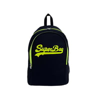 Superbag Sırt Çantası Siyah-fosforlu Sarı Seyahat Kurs Okul Günlük Kullanım (Siyah-Sarı)
