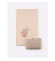 Organik Secret Bunny Yastıklı Battaniye Natural