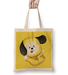 Bt21 Bts Kpop Cute Chimmy Jimin Bez Çanta Uzun Saplı