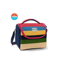 CORAL HIGH 37112 ÇOK RENKLİ ÇİZGİ DESENLİ THERMO BESLENME ÇANTASI
