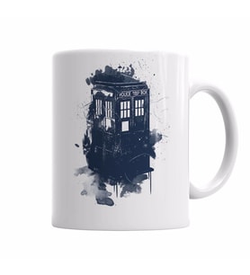Doctor WhoTardisSplashStyle   Kupa Bardak Porselen