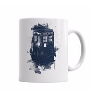 Doctor WhoTardisSplashStyle   Kupa Bardak Porselen