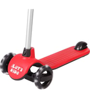 Let's Be Child Let's Ride Led Işıklı Silikon 3 Tekerli Yükseklik Ayarlı Scooter Kırmızı LC-30906