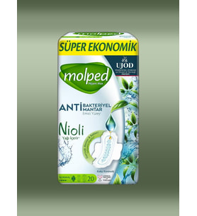 Molped Hijyenik Ped - Normal (Anti Bakteriyel-Nioli Yağlı) - 20 Adet (000)
